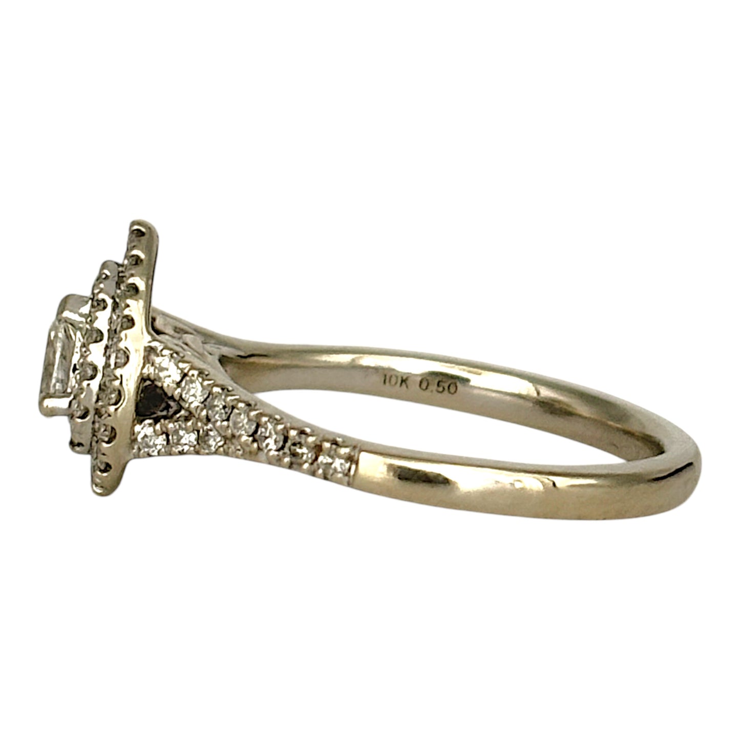 NZGD | 10ct W.Gold Micheal Hill Teardrop Brilliance Ring Valuation $3,000