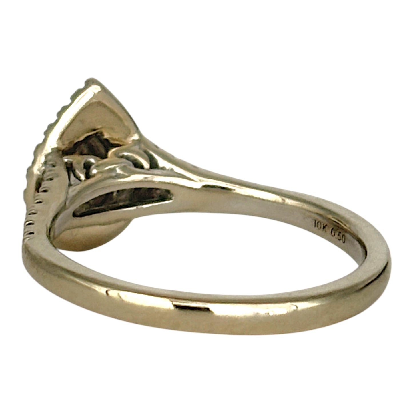 NZGD | 10ct W.Gold Micheal Hill Teardrop Brilliance Ring Valuation $3,000