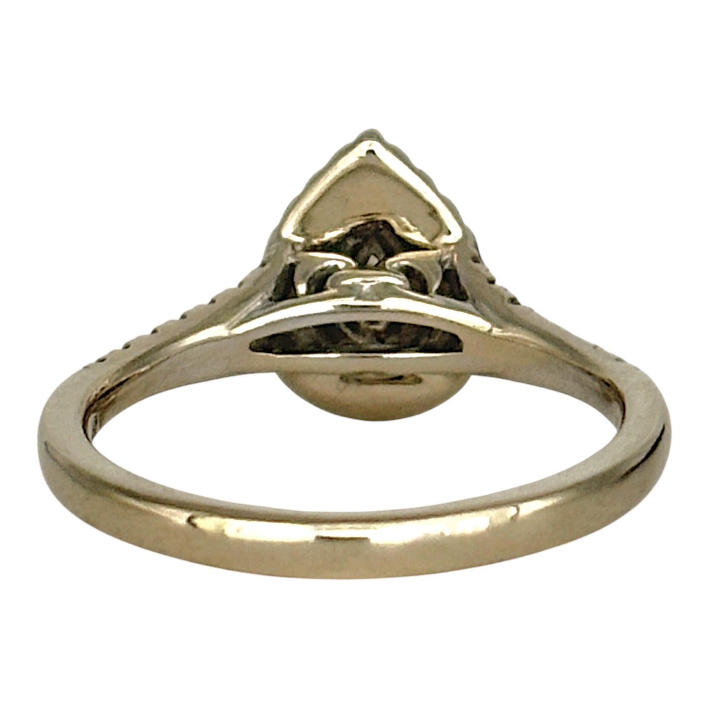 NZGD | 10ct W.Gold Micheal Hill Teardrop Brilliance Ring Valuation $3,000