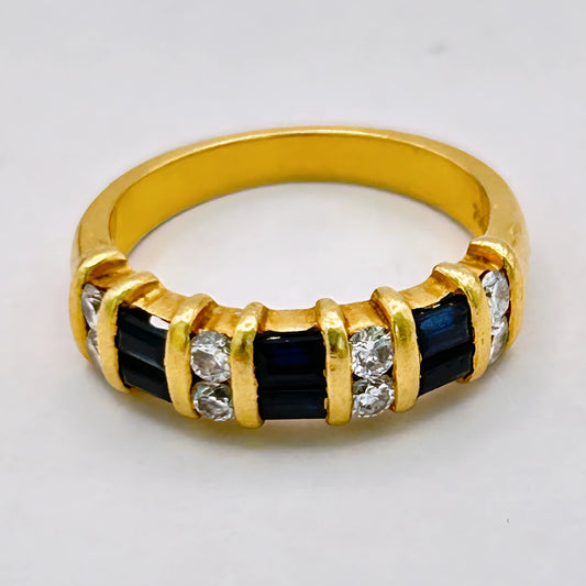 NZGD | 18ct Gold Golden Symphony Sapphire Ring Valuation $5,100