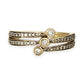 GOLD DEAL | FLASH SALE 9ct (9K) Gold Radiant Trio Diamond Ring Size O