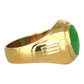 NZGD | 18ct Gold Heritage Jade Crest Ring Valuation $8,250