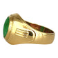 NZGD | 18ct Gold Heritage Jade Crest Ring Valuation $8,250