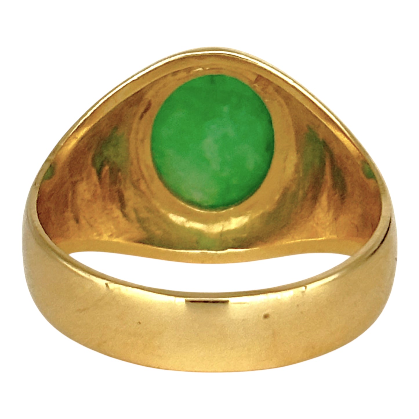 NZGD | 18ct Gold Heritage Jade Crest Ring Valuation $8,250