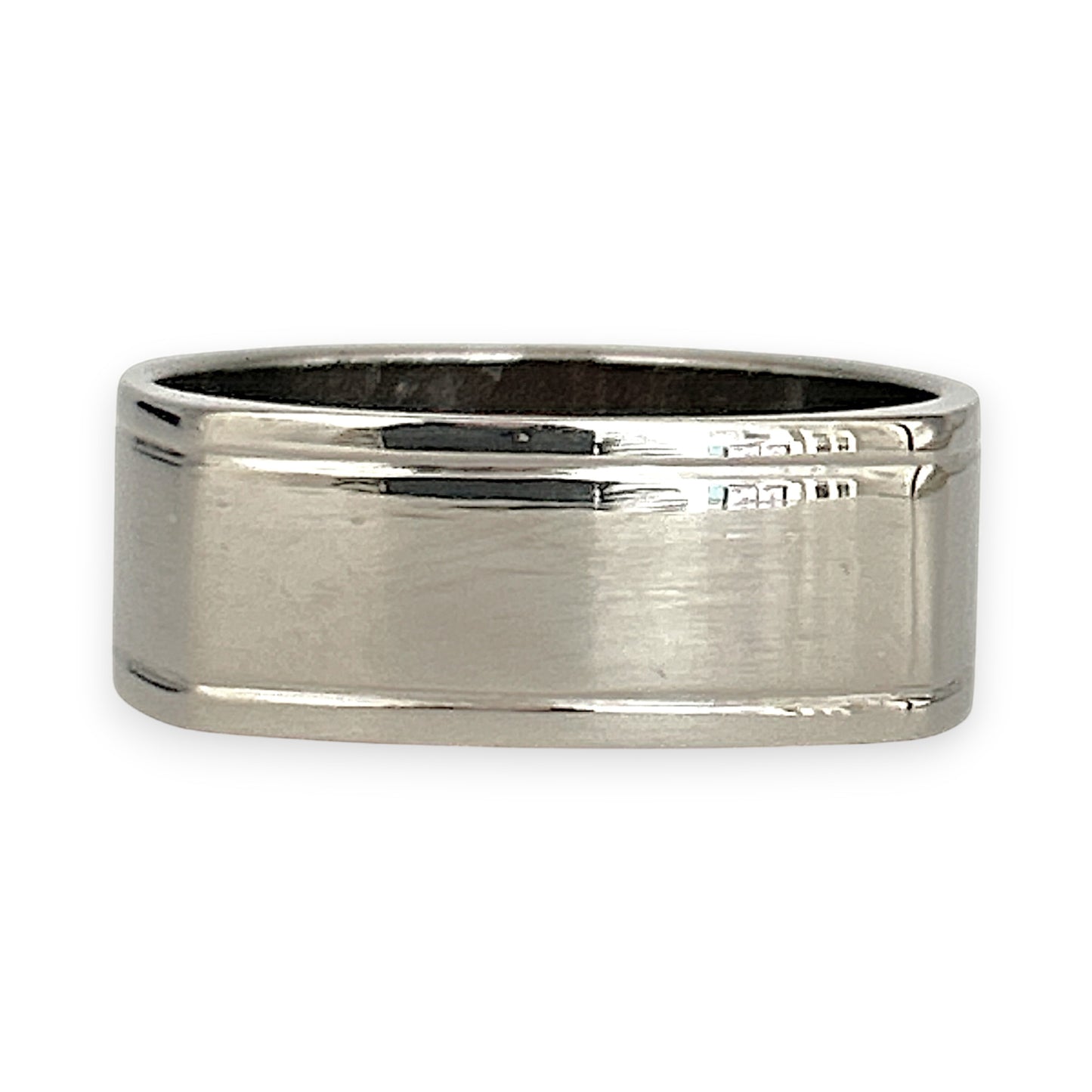 GOLD DEAL | 18kt White Gold Modernist Prism Edge Band