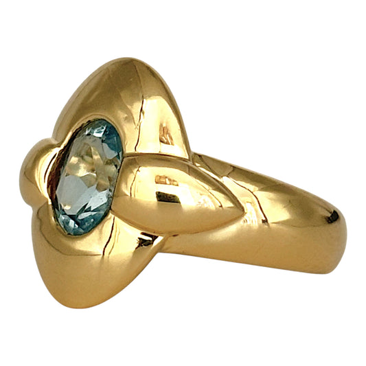 NZGD | 18ct Gold - Lumière Aquamarine Ring