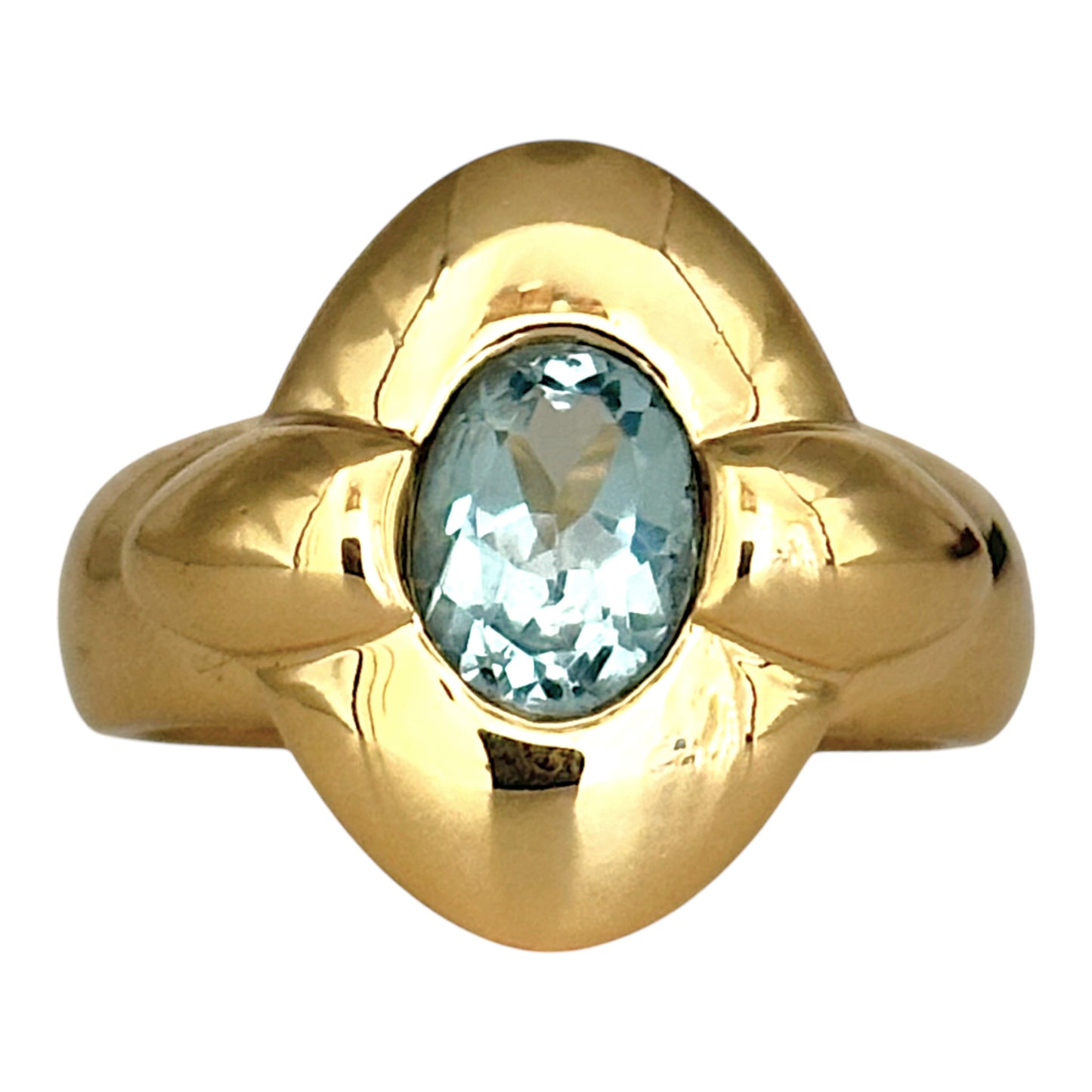 NZGD | 18ct Gold - Lumière Aquamarine Ring