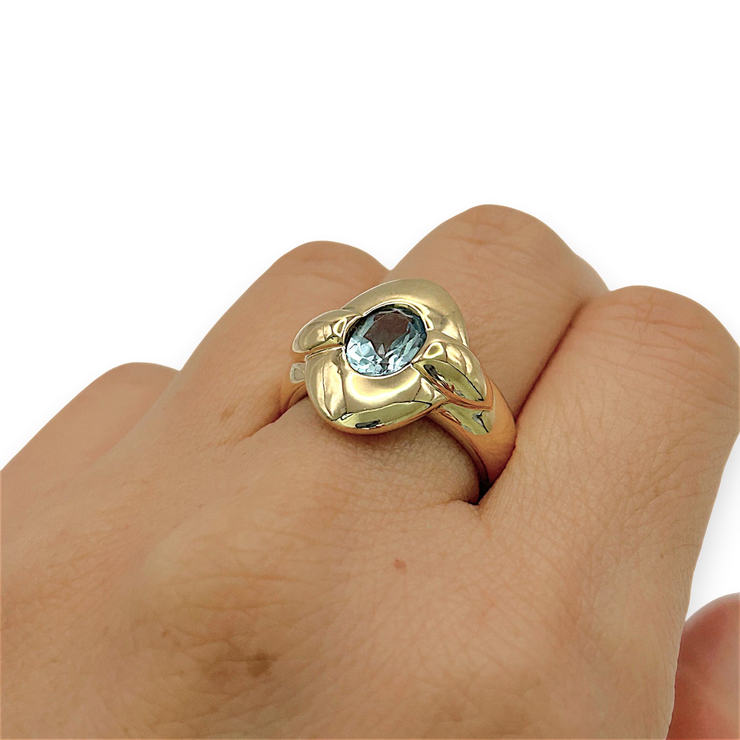 NZGD | 18ct Gold - Lumière Aquamarine Ring