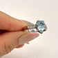 GOLD DEAL | 18kt White Gold Blue Topaz Reverie Ring Valuation $4,785