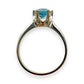 GOLD DEAL | 18kt White Gold Blue Topaz Reverie Ring Valuation $4,785