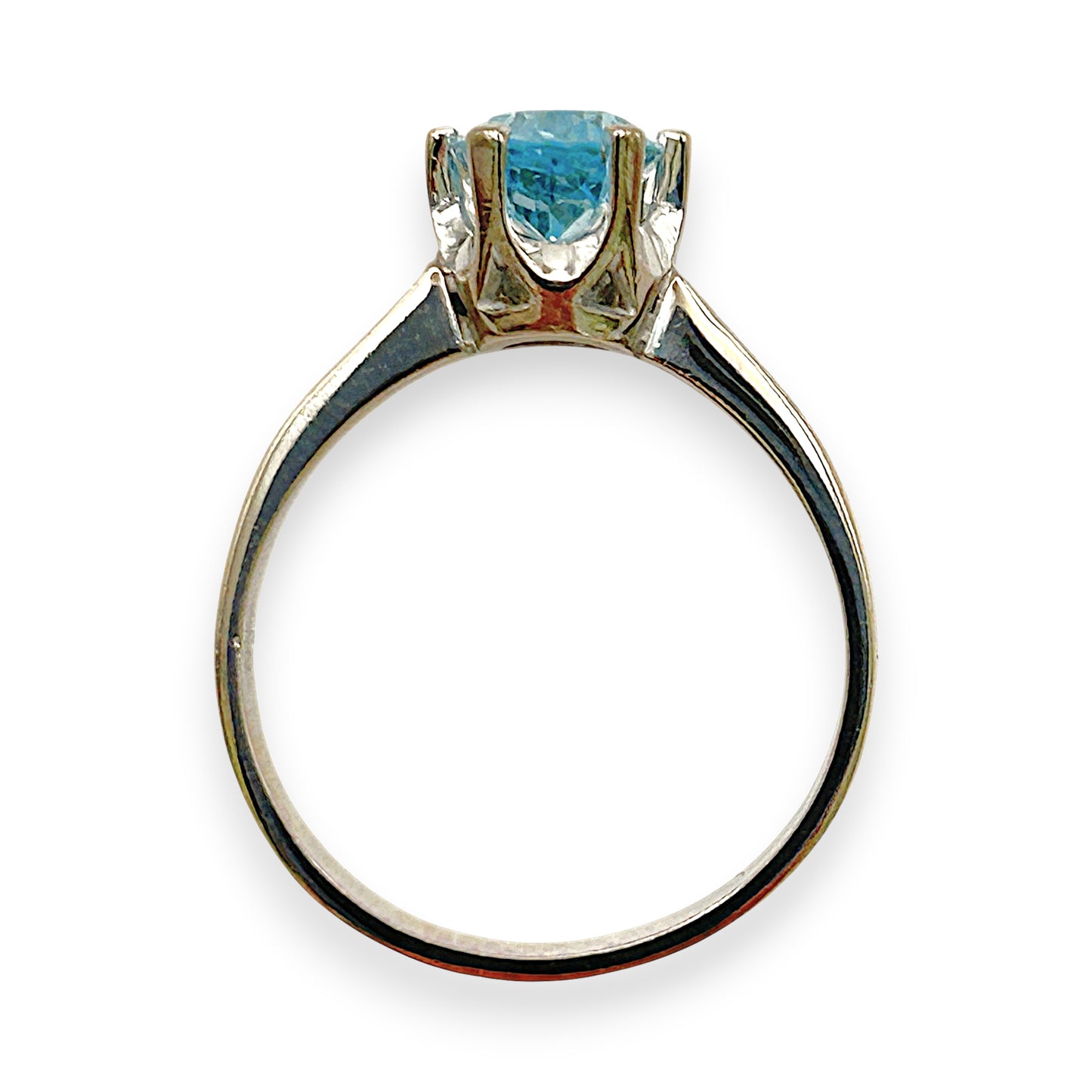 GOLD DEAL | 18kt White Gold Blue Topaz Reverie Ring Valuation $4,785