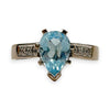 NZGD | 18ct White Gold Blue Topaz Reverie Ring Valuation $4,785