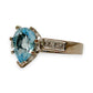 GOLD DEAL | 18kt White Gold Blue Topaz Reverie Ring Valuation $4,785