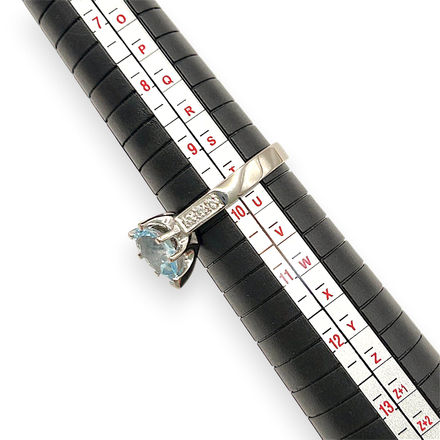 GOLD DEAL | 18kt White Gold Blue Topaz Reverie Ring Valuation $4,785