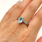 GOLD DEAL | 18kt White Gold Blue Topaz Reverie Ring Valuation $4,785