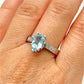 GOLD DEAL | 18kt White Gold Blue Topaz Reverie Ring Valuation $4,785