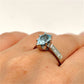 GOLD DEAL | 18kt White Gold Blue Topaz Reverie Ring Valuation $4,785
