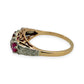 NZGD | 18ct Gold Scarlet Symphony Heirloom Ring Size P 1/2