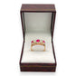 NZGD | 18ct Gold Scarlet Symphony Heirloom Ring Size P 1/2