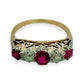 NZGD | 18ct Gold Scarlet Symphony Heirloom Ring Size P 1/2