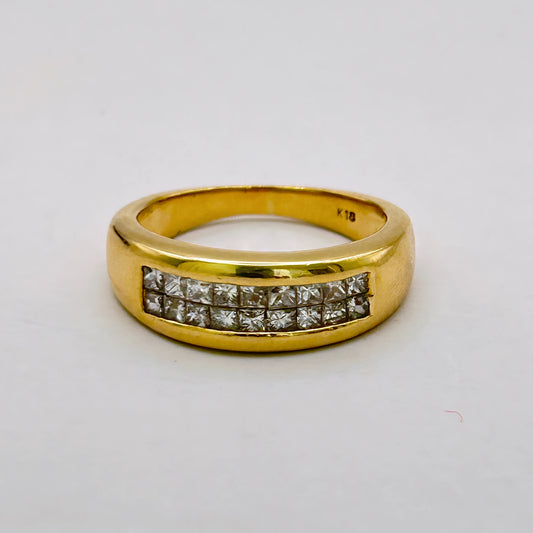 NZGD | 18ct Gold Solid Heritage Diamond Ring Valuation $7,450