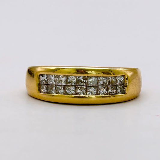 NZGD | 18ct Gold Solid Heritage Diamond Ring Valuation $7,450