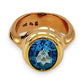 GOLD DEAL | 18kt & 9kt Y/R Gold Aurora Blue Sovereign Ring Valuation $5,700