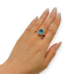 GOLD DEAL | 18kt & 9kt Y/R Gold Aurora Blue Sovereign Ring Valuation $5,700