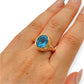 GOLD DEAL | 18kt & 9kt Y/R Gold Aurora Blue Sovereign Ring Valuation $5,700