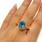 GOLD DEAL | 18kt & 9kt Y/R Gold Aurora Blue Sovereign Ring Valuation $5,700