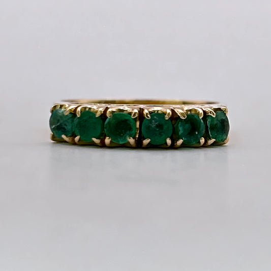 NZGD | 18ct Gold Emerald Horizon BandValuation $4,050