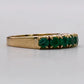 NZGD | 18ct Gold Emerald Horizon BandValuation $4,050