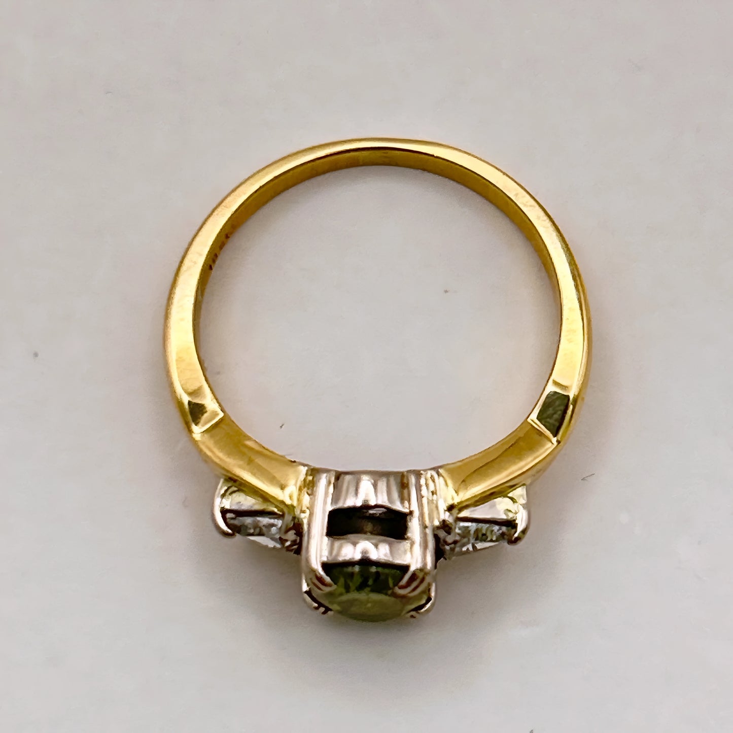 NZGD | 18ct Gold Verdant Crown Trilogy Ring Valuation $7,300