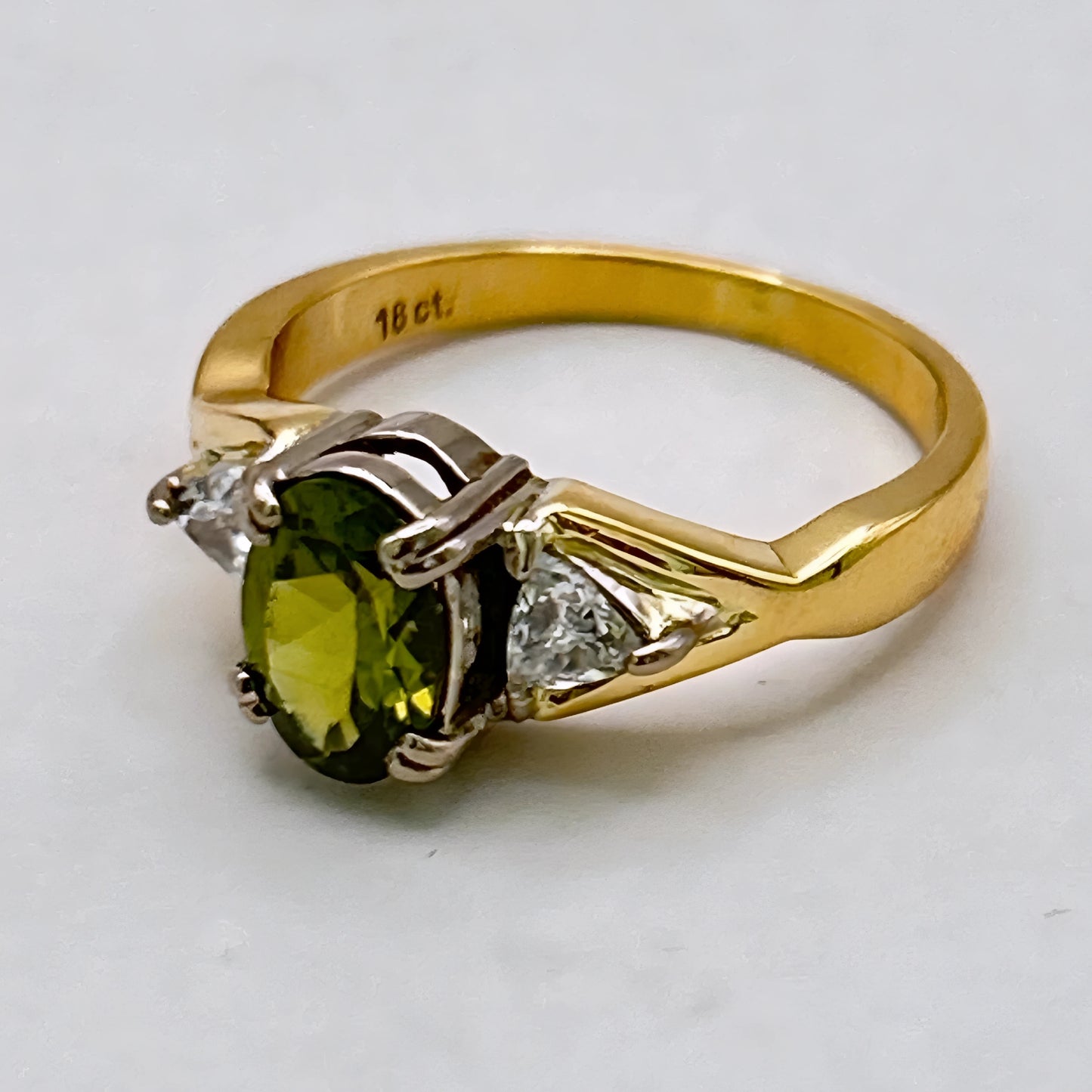 NZGD | 18ct Gold Verdant Crown Trilogy Ring Valuation $7,300