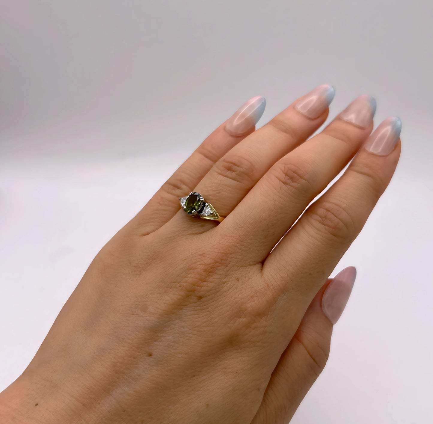 NZGD | 18ct Gold Verdant Crown Trilogy Ring Valuation $7,300