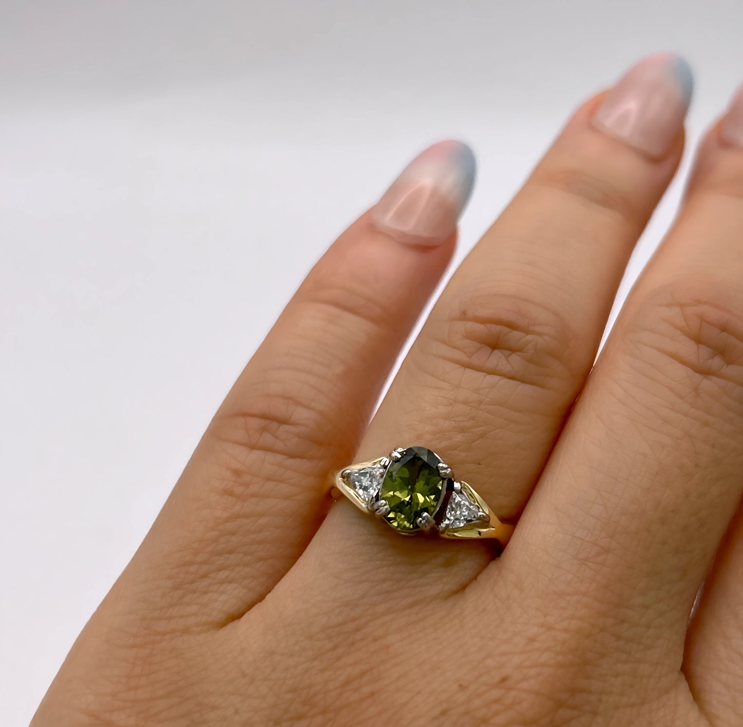 NZGD | 18ct Gold Verdant Crown Trilogy Ring Valuation $7,300