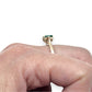 9ct Gold Emerald & Diamonds Ring, Size L. R # 293