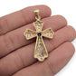 NZGD | 18kt Y/W Gold Eternal Spark Cross Pendant 37.2mm