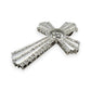 NZGD | 18ct White Gold Lumière Trinity Cross Pendant 39.3mm