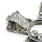 NZGD | 18ct White Gold Lumière Trinity Cross Pendant 39.3mm