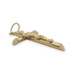NZGD | 18ct Gold UNOAERRE Crucifix of Faith 35.3mm