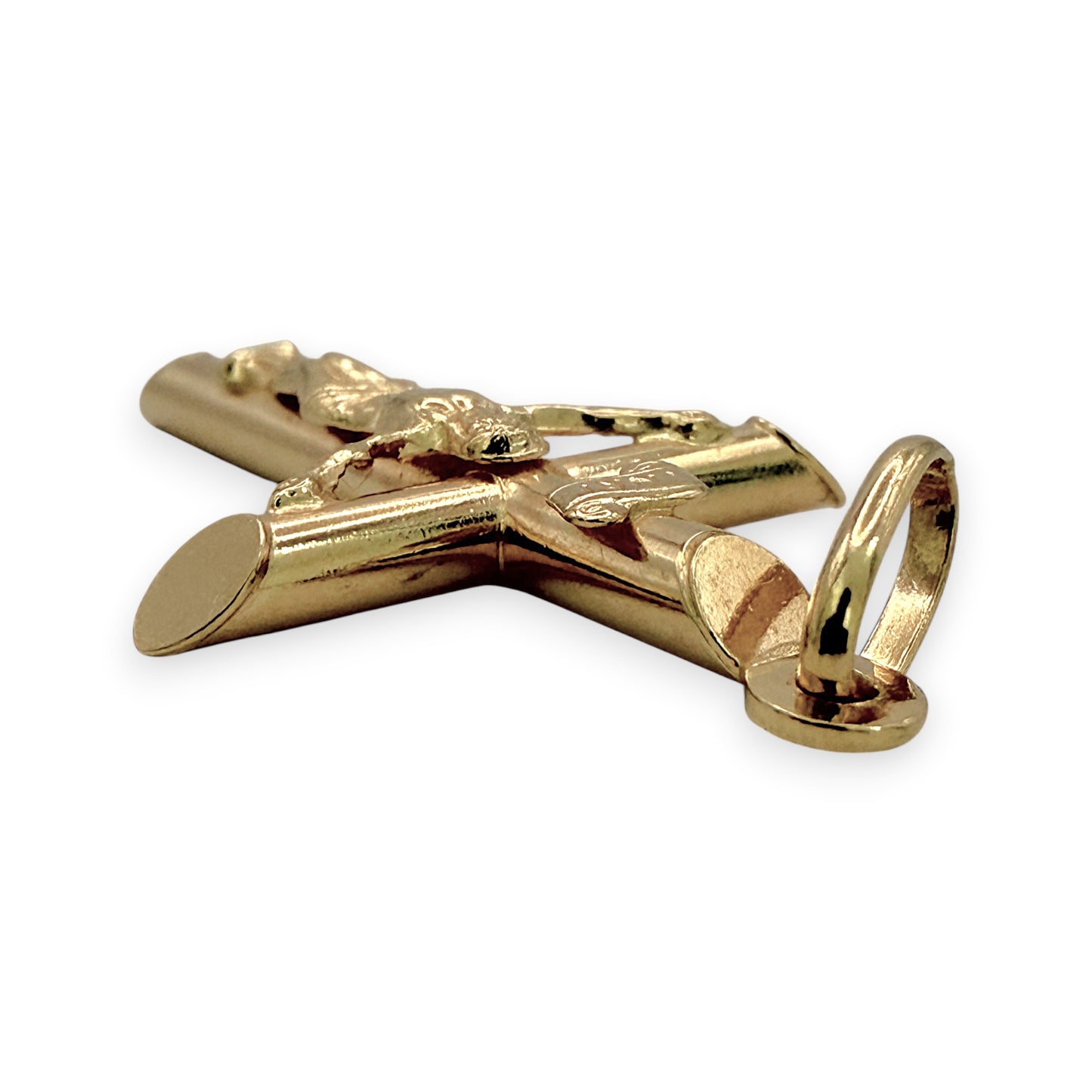 NZGD | 18ct Gold UNOAERRE Crucifix of Faith 35.3mm