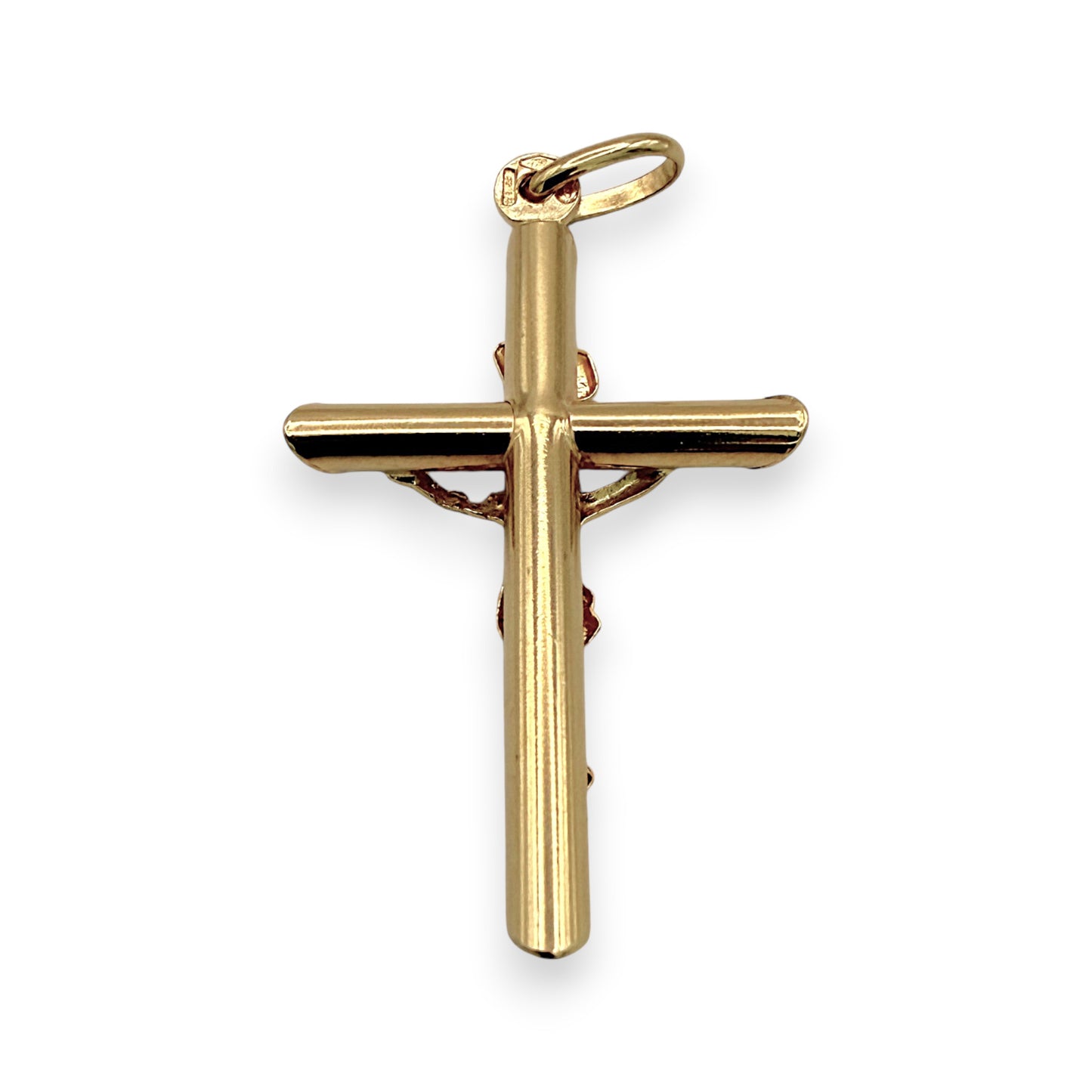 NZGD | 18ct Gold UNOAERRE Crucifix of Faith 35.3mm