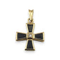 NZGD | 18ct Gold Regal Sapphire Cross Pendant 18.8mm