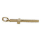 NZGD | 18ct Gold Artisan Textured Cross 30.8mm