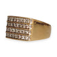 GOLD DEAL | 9ct Gold Hand Assembled Ring 28 Diamonds Valuation $8,600 Size V