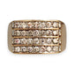 GOLD DEAL | 9ct Gold Hand Assembled Ring 28 Diamonds Valuation $8,600 Size V