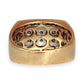 GOLD DEAL | 9ct Gold Hand Assembled Ring 28 Diamonds Valuation $8,600 Size V