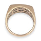 GOLD DEAL | 9ct Gold Hand Assembled Ring 28 Diamonds Valuation $8,600 Size V