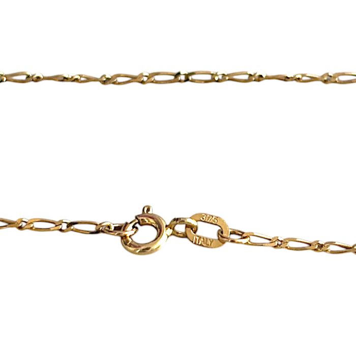 Elegant 9ct Gold Figaro 1-1 Chain